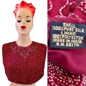 MARY McFADDEN Vintage BEADED COLLAR One-Size